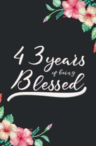 Cover of Blessed 43rd Birthday Journal