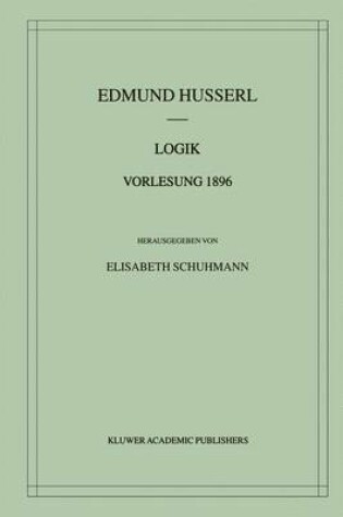 Cover of Logik Vorlesung 1896