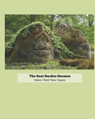 Book cover for The Real Garden Gnomes Undated 3-Month Planner Organizer