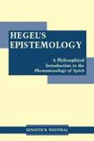 Cover of Hegel's Epistemology