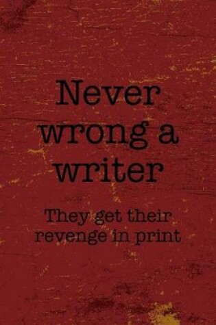 Cover of Never Wrong A Writer They Get Their Revenge In Print