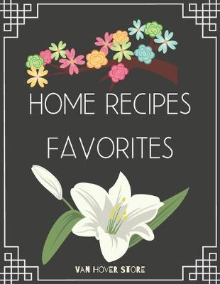 Book cover for home recipes favorites