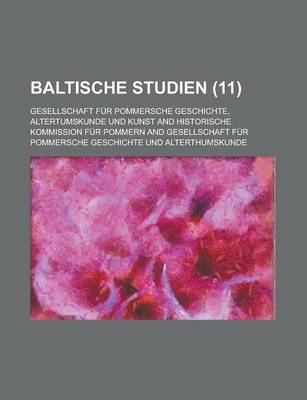 Book cover for Baltische Studien (11)