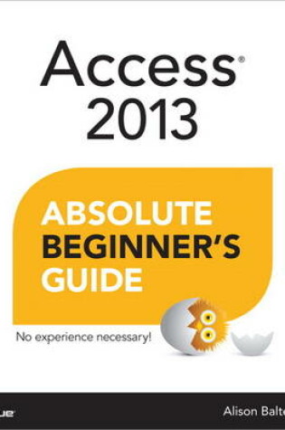 Cover of Access 2013 Absolute Beginner's Guide