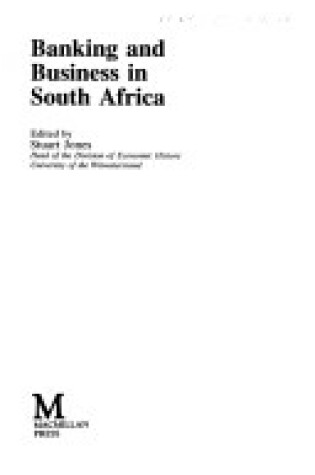 Cover of Banking and Business in South Africa