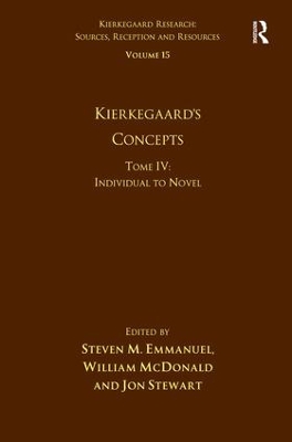 Book cover for Volume 15, Tome IV: Kierkegaard's Concepts