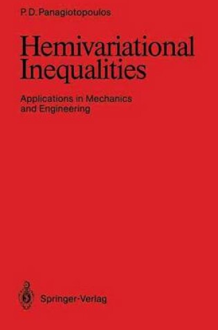 Cover of Hemivariational Inequalities