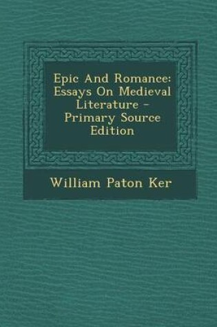 Cover of Epic and Romance