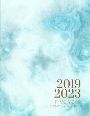 Book cover for 2019-2023 Five Year Planner Blue Marble Goals Monthly Schedule Organizer