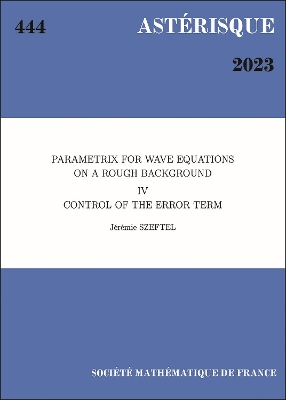 Cover of Parametrix for Wave Equations on a Rough Background IV: Control of the Error Term