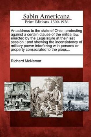 Cover of An Address to the State of Ohio