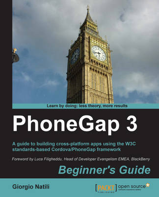 Book cover for PhoneGap 3 Beginner's Guide