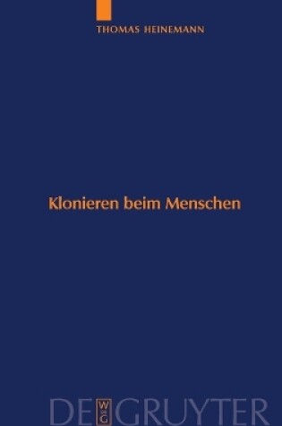 Cover of Klonieren beim Menschen