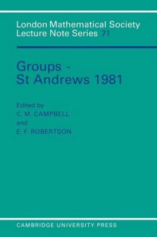 Cover of Groups - St Andrews 1981