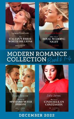 Book cover for Modern Romance December 2022 Books 1-4