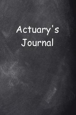Cover of Actuary's Journal Chalkboard Design