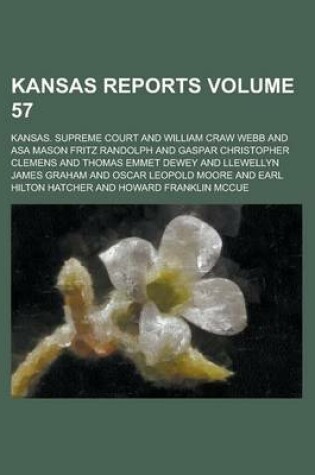 Cover of Kansas Reports Volume 57