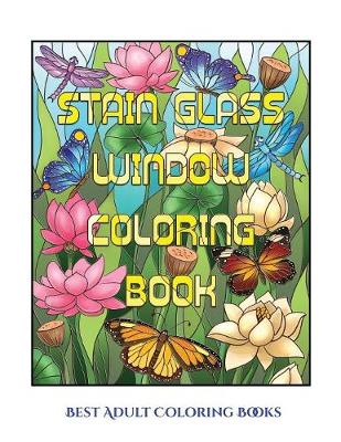 Book cover for Best Adult Coloring Books (Stain Glass Window Coloring Book)