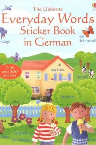 Cover of Everyday Words Sticker Book in German