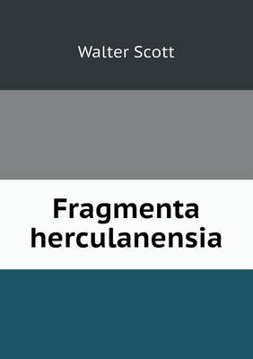 Book cover for Fragmenta herculanensia