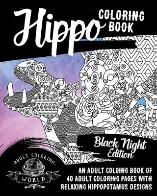 Book cover for Hippo Coloring Book