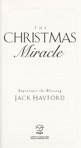 Book cover for The Christmas Miracle