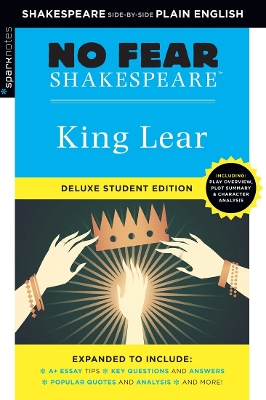 Book cover for King Lear: No Fear Shakespeare Deluxe Student Edition