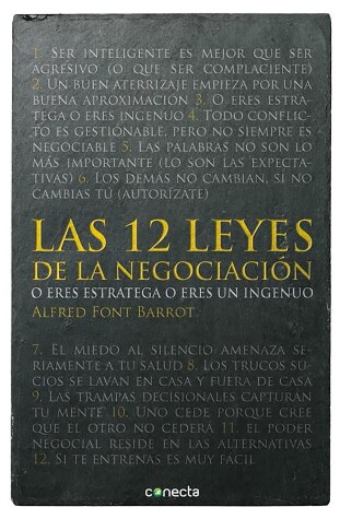 Cover of Las 12 leyes de la negociación / The 12 Laws of Negotiation