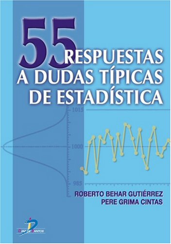 Book cover for 55 Respuestas a Dudas Tipicas de Estadistica