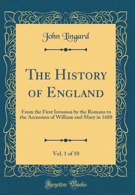 Book cover for The History of England, Vol. 1 of 10