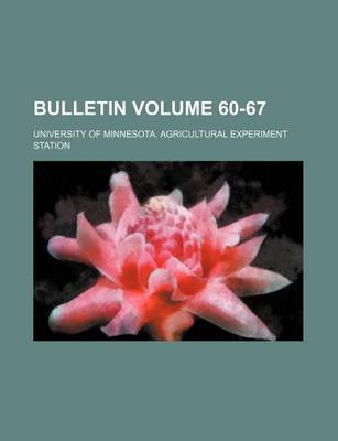 Book cover for Bulletin Volume 60-67