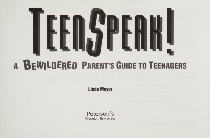 Book cover for Teenspeak