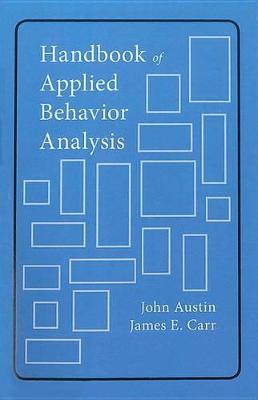 Book cover for Handbook of Applied Behavior Analysis
