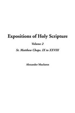 Cover of Expositions of Holy Scripture, V2
