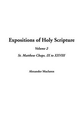 Book cover for Expositions of Holy Scripture, V2