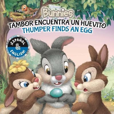 Book cover for Thumper Finds an Egg / Tambor Encuentra Un Huevito (English-Spanish) (Disney Bunnies)