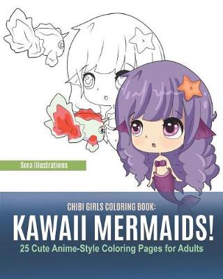 Book cover for Chibi Girls Coloring Book