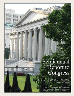 Book cover for Semiannual Report to Congress October1,2009- March 31, 2010