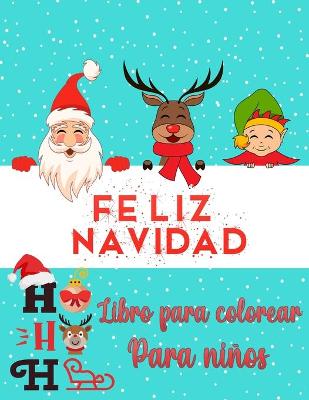 Book cover for Libro para colorear de Navidad para niños de 2 a 4 y 4-8