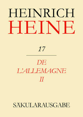 Book cover for De l'Allemagne