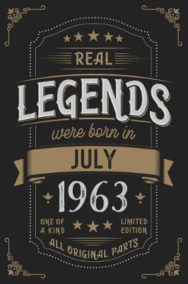 Book cover for Real Legends were born in July 1963