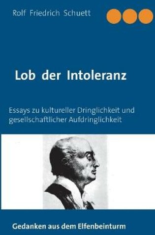 Cover of Lob der Intoleranz
