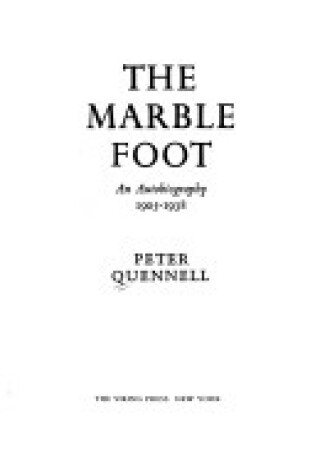 Cover of The Marble Foot