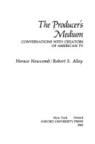 Cover of The Producer's Medium