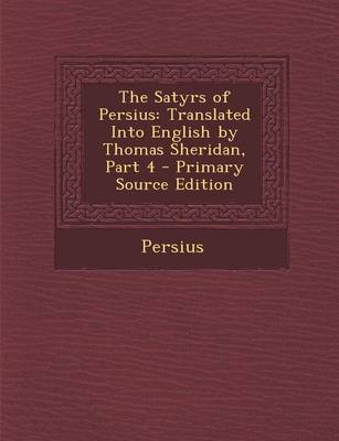 Book cover for The Satyrs of Persius