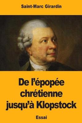 Book cover for de l' pop e Chr tienne Jusqu'  Klopstock