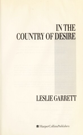 Book cover for In the Country of Desire