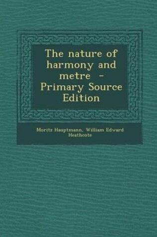 Cover of The Nature of Harmony and Metre