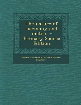 Cover of The Nature of Harmony and Metre