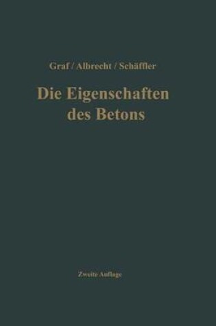 Cover of Die Eigenschaften Des Betons